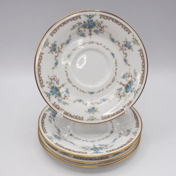 Noritake Cotillion Dinner China Saucer Plate 5-1/2" Set of 4 - Picture 1 of 7
